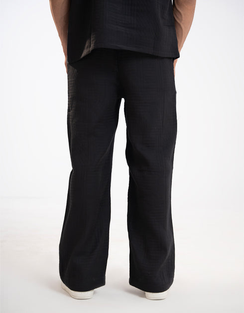 TEXTURED STRAIGHT TROUSER